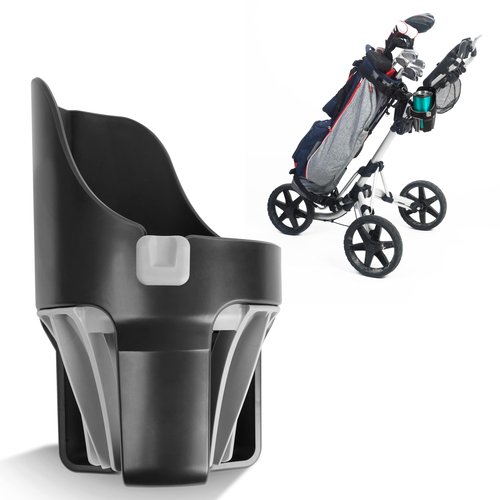 Tributary Brands Golf Push Cart Cup Holder Compatible with Clicgear, Sun Mountain, Bagboy and More. Golf Push Cart Accessories- Large Size
