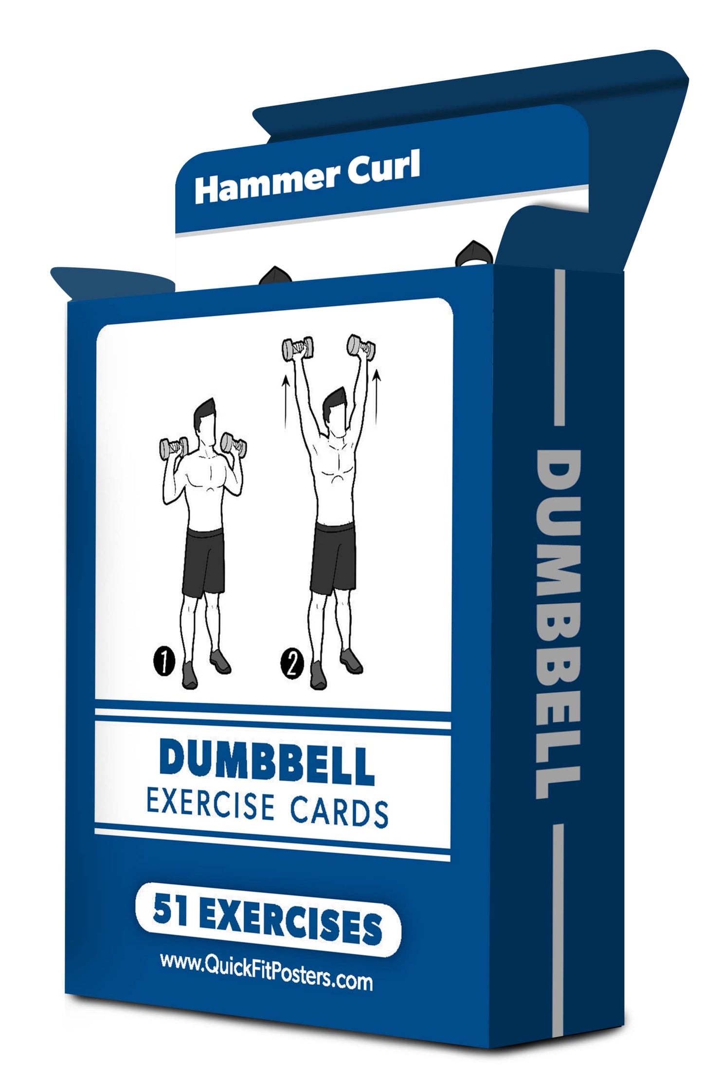 2 Pack - Bodyweight & Dumbbell Fitness Workout Cards - Over 100 Exercises