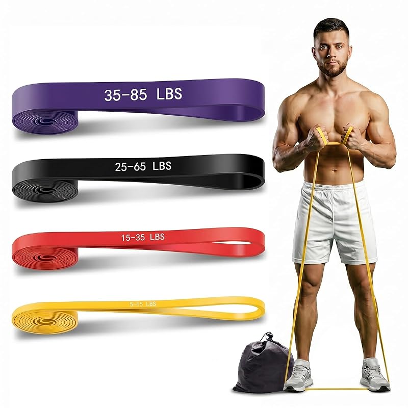 Resistance Bands for Working Out - 4-Level Pull Up Assistance Bands (4PCS)