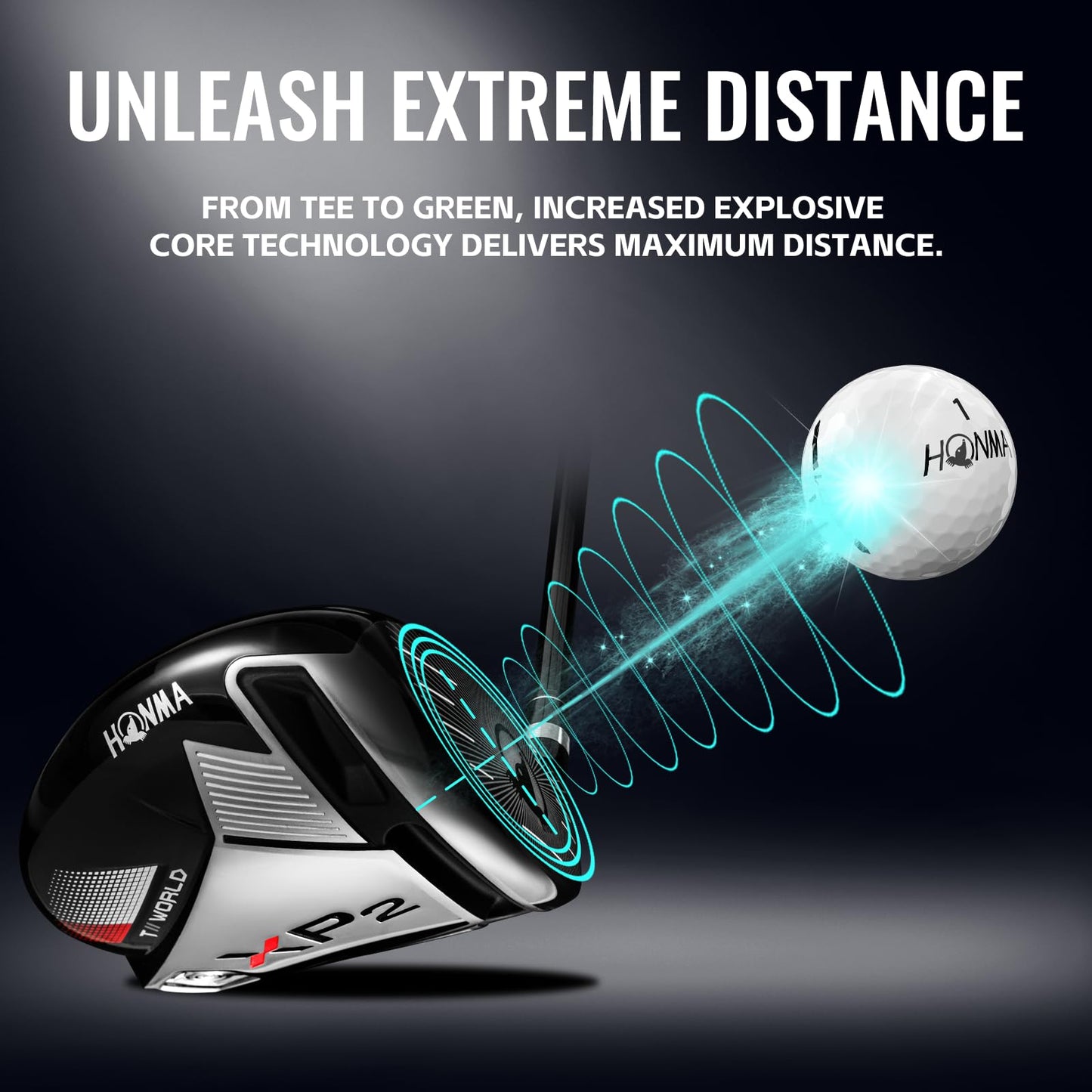Honma D1 Distance Golf Balls, White, 1 Dozen