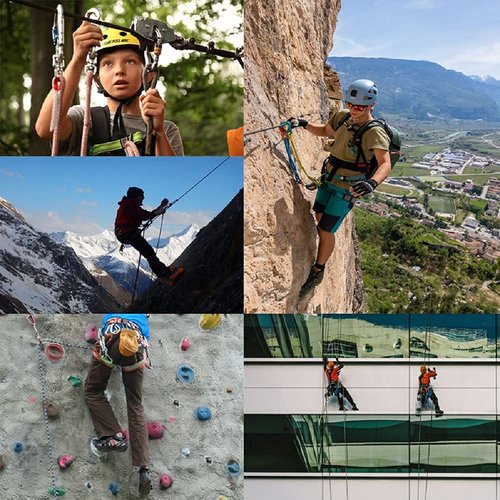 SOB Rescue Figure 8 Descender Belaying 40KN Bent Ear Belay Device Rock Climbing Rappelling Gear Aluminum Magnesium Alloy