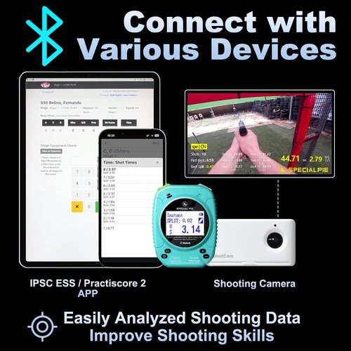 Shot Timer for Shooting Competition,Official Shot Timers in IPSC,IDPA,Seamless Connection Device,Shooting Timer for Training&Dry Fire