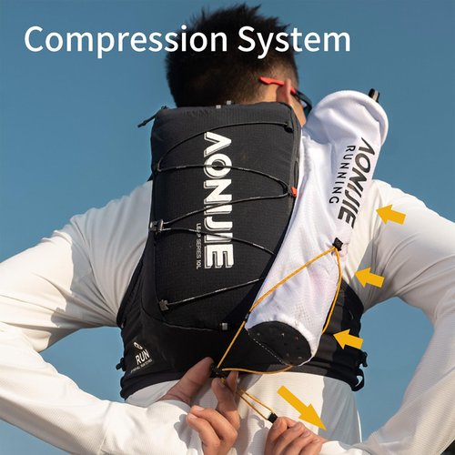 AONIJIE Trekking Pole Pouch Waterproof Hiking Poles Storage Bag for Backpacks & Running Vests Lightweight (25-White, One Size)