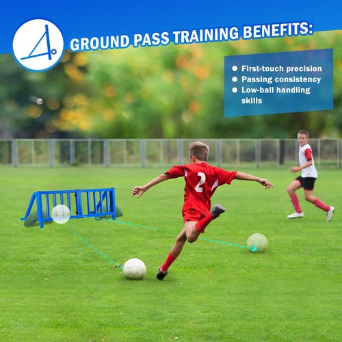 Foldable Soccer Rebounder Board with Metal Frame, Adjustable Angles/Heights, Portable Storage Design, Soccer Training Equipment for Precision Passing/Shooting Drills