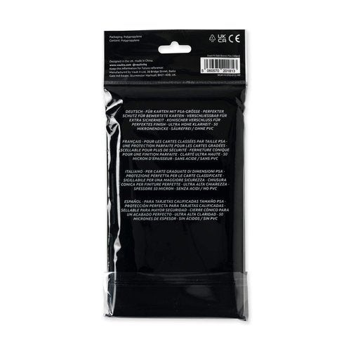 Vault X Graded Trading Card Slab Sleeves, Exact Fit Bags for PSA, MGC, CGC, UGC, GG and Other Similar Sized Cases, Collectible Card Games, Sports, TCG (100 Pack)