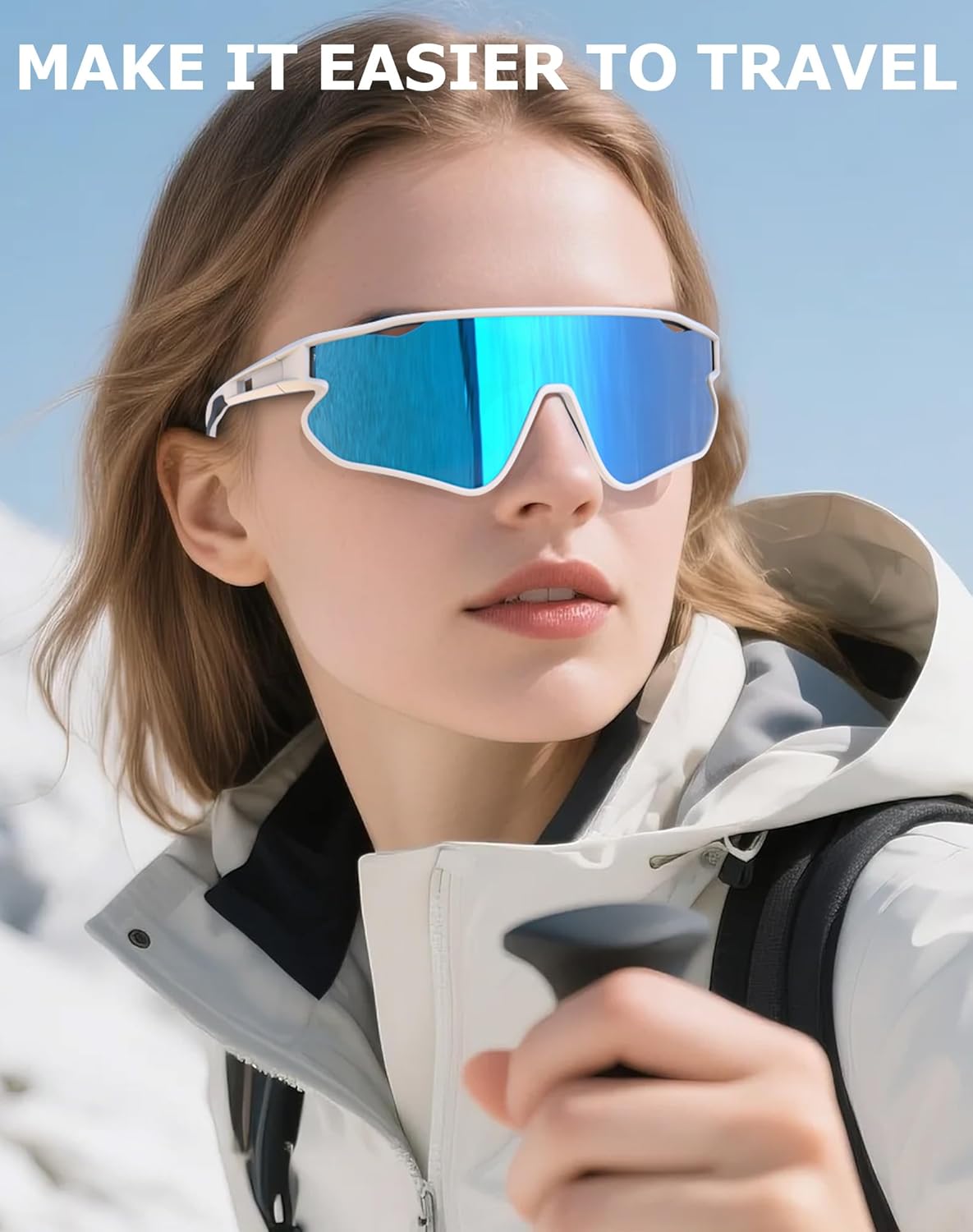 KALIYADI Polarized-Sunglasses Men Polarized Cycling-Sunglasses: Sports Sun Glasses for Running Cycling UV400 Protection