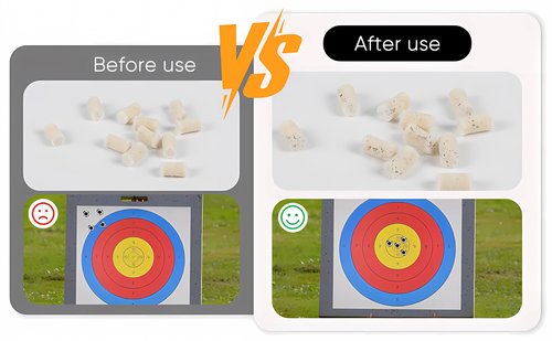 Cleaning Cotton Wool Felt Airgun Cleaning Pellets for Maintenance .22 Caliber Pellets 120 Counts with Storage Box, Air Rifle Cleaning Pellets, Cleaning Wool Pellets