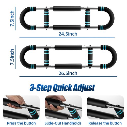 EAST MOUNT Twister Arm Trainer 20-110lb Adjustable Chest Workout Equipment for Men Women Portable Spring Resistance Muscle Builder Strength Training for Arms Chest Shoulders for Home Gym Fitness