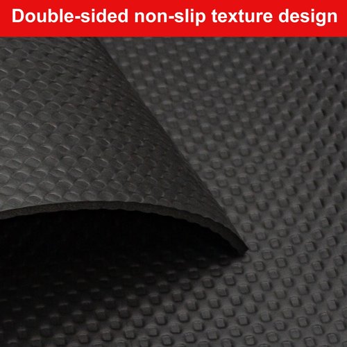 LM BODYCARE Bike Mat-6mm Thick Exercise Bike Mat,Treadmill Mat for Carpet & Hardwood Floors,Mats for Gym Equipment,Indoor Exercise Equipment Mat,Exercise Mat,Fitness Mat,Stationary Bike Mat, 12*25