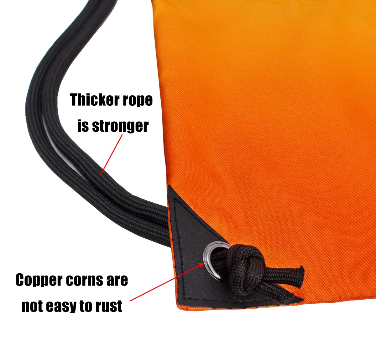 HOLYLUCK Drawstring Backpack Bag Sport Gym Sackpack (gradient orange and yellow)