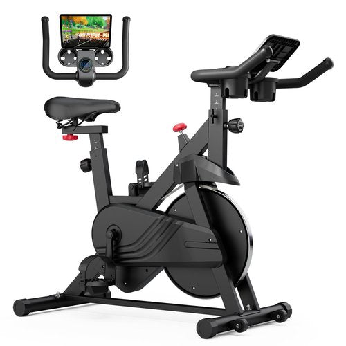 Superun Exercise Bike, Stationary Bikes for Home Gym with 32-Level Magnetic Resistance, 300LBS Capacity Indoor Cycling Bike with Comfortable Seat, LED Display