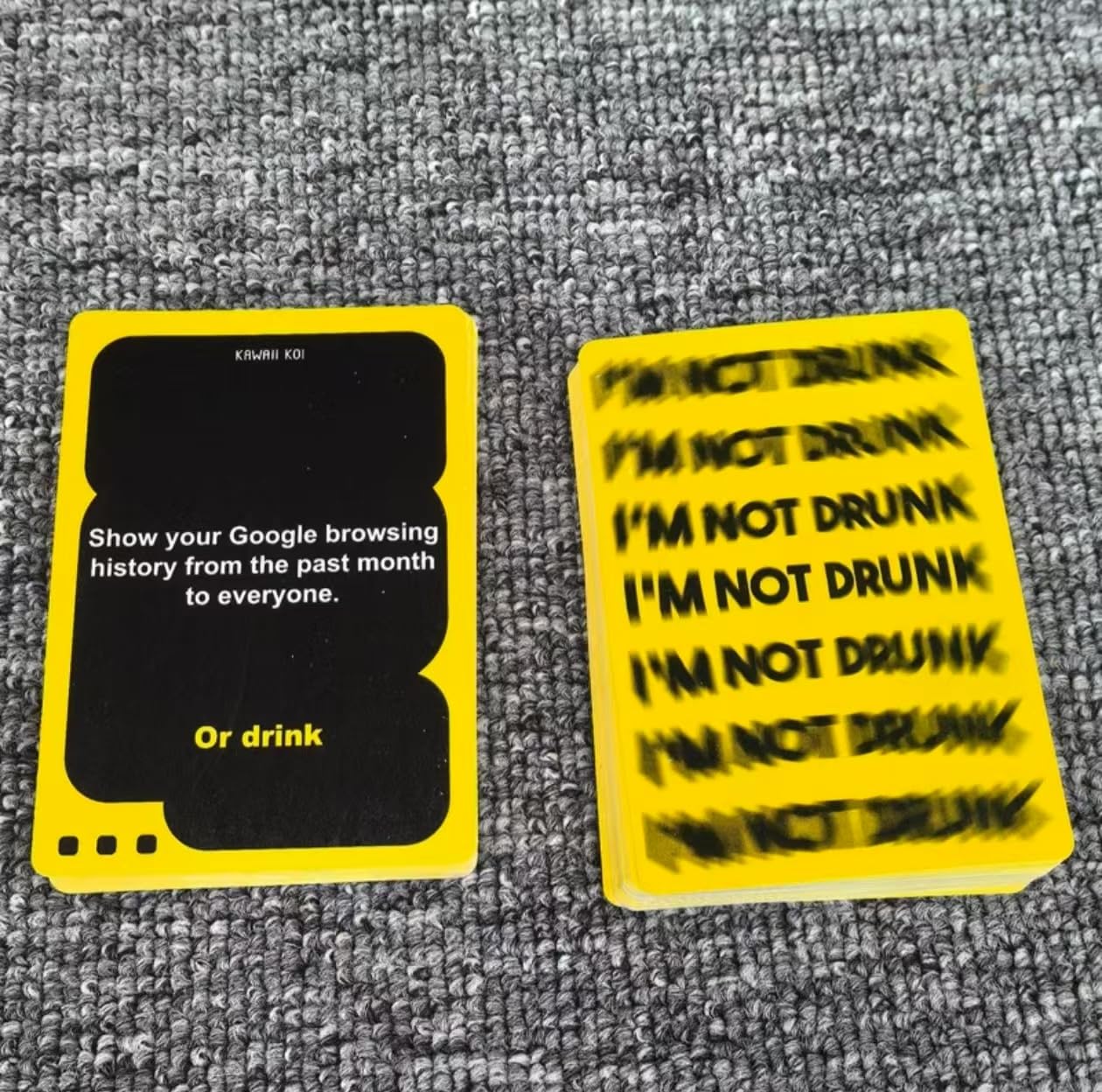 I'm NOT Drunk Party Card Game, 55 Cards, Adult Drinking Game for 21+, Game Night Entertainment