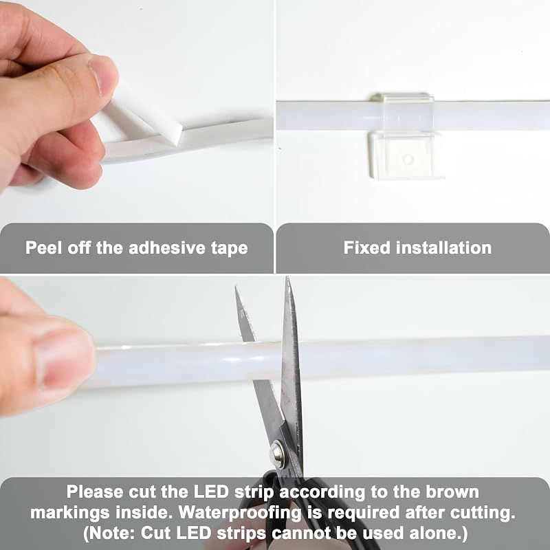 40ft White LED Boat Lights IP67 COB Waterproof Marine Lighting - SHUNLEE Variation: 40FT-White