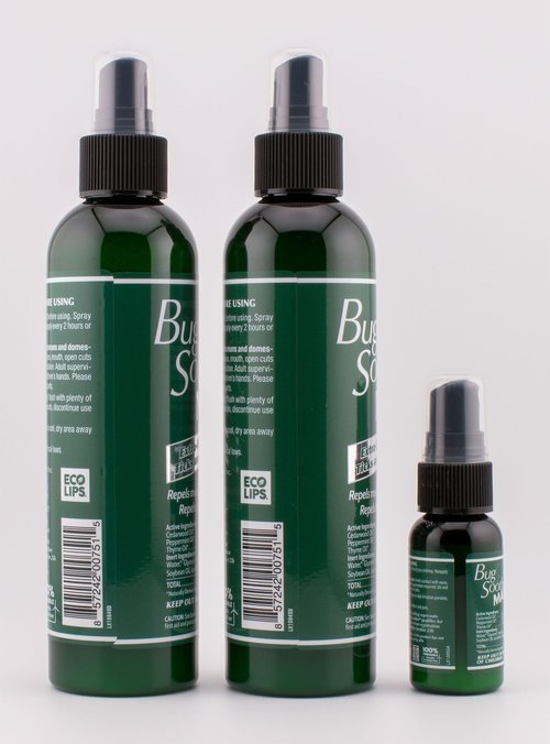 Bug Soother MAX - Extra Strength Natural Gnat, Tick, and Mosquito Repellent, 2 Pack 8 fl oz w/Free 1 oz. DEET-Free Bug Spray Deterrent - Safe for Adults & Environment - Made in USA