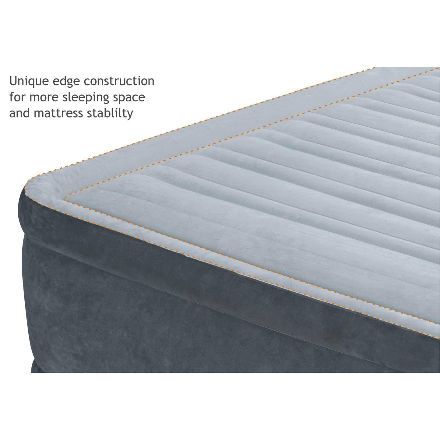 Intex Comfort Plush Mid Rise Dura-Beam Airbed with Internal Electric Pump, Bed Height 13", Twin