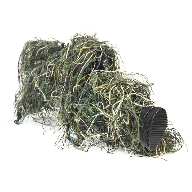 Woodland Ghillie Rifle Cover Wrap with Elastic Strap 4ft (120cm) - GUGULUZA