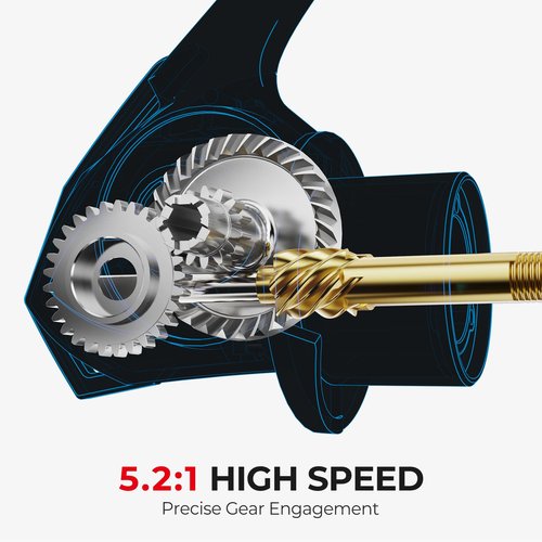 Piscifun Carbon XT Spinning Reels, Light to 6.6oz, Carbon Frame and Rotor, 22LBs Max Drag, 8+1 Shielded BB, 5.2:1 Gear Ratio, Smooth Powerful Freshwater Spinning Fishing Reel, 2000