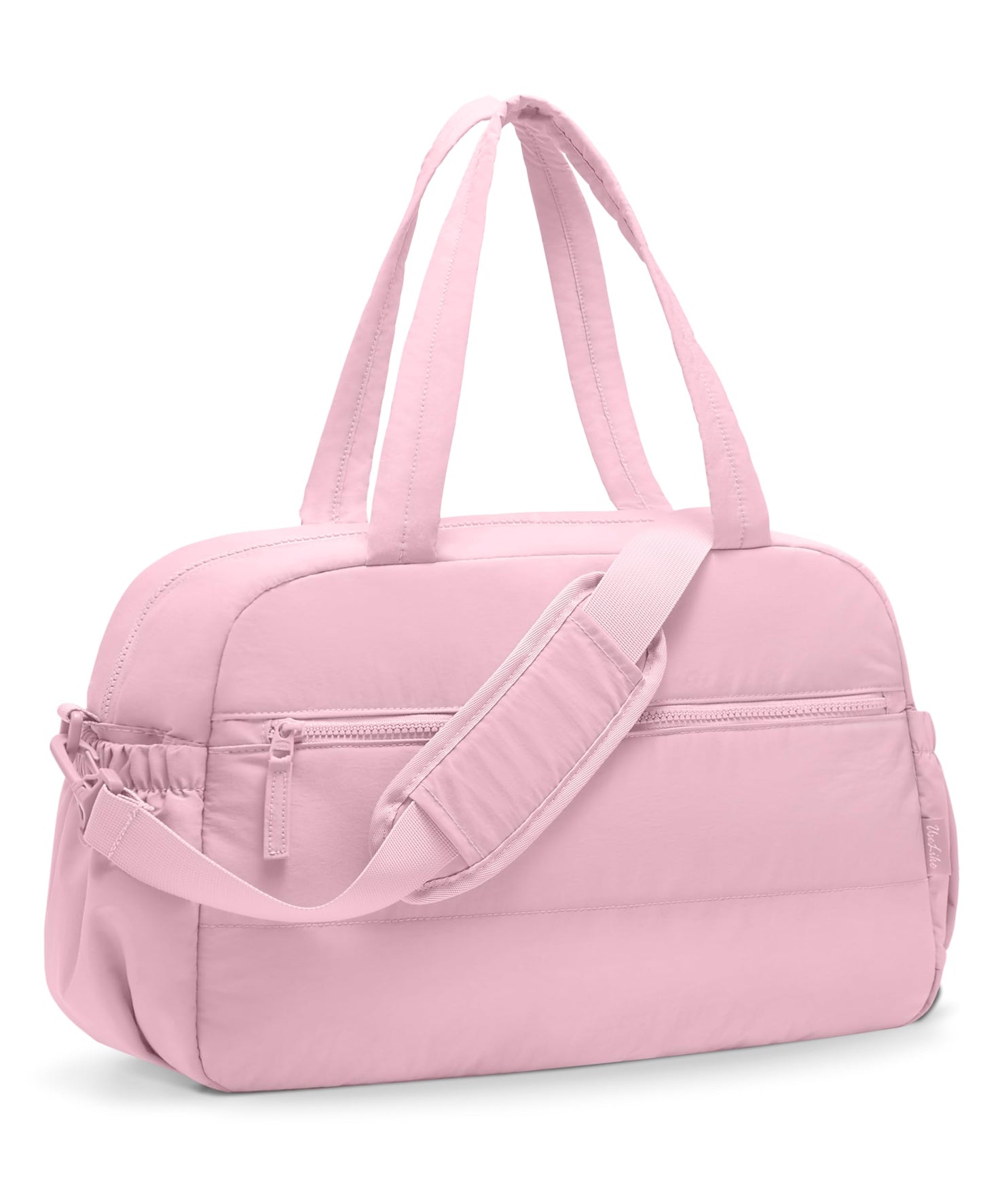 Gym Bag for Women, Travel Duffle Bags with Wet Pocket, Lightweight Carry on Bag Overnight Weekender Duffel Bag, Water Resistant (Bright Pink)