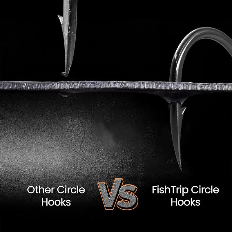 Octopus Fishing Hooks for Saltwater & Freshwater - 50/100/120/210Pcs, Black 7/0 50pcs | FishTrip