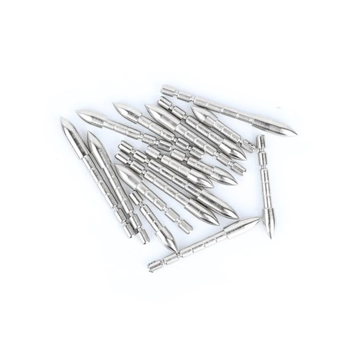 ZSHJGJR 24pcs Archery Insert Arrow Points 4.2mm 60/80/100/120grain Insert Arrowheads Arrow Tips Glue in Arrow Shaft Archery DIY Hunting Arrow Field Points (60 Grain, 4.2 * 6.0mm)