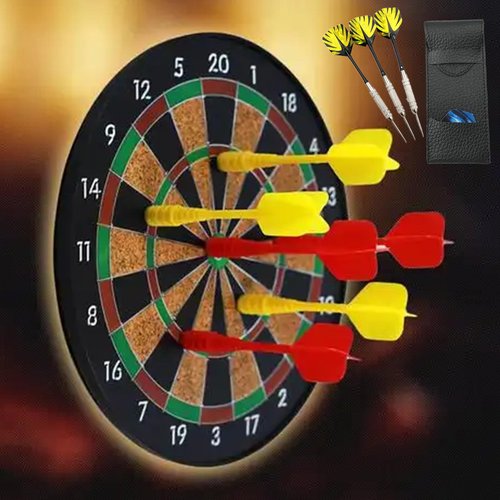 Peenbbop Dart Case for Steel and Soft Tip Darts, 2 Pcs PU Leather Darts Accessories Organizer for Home Traveling Outdoor, Holds 3 Darts