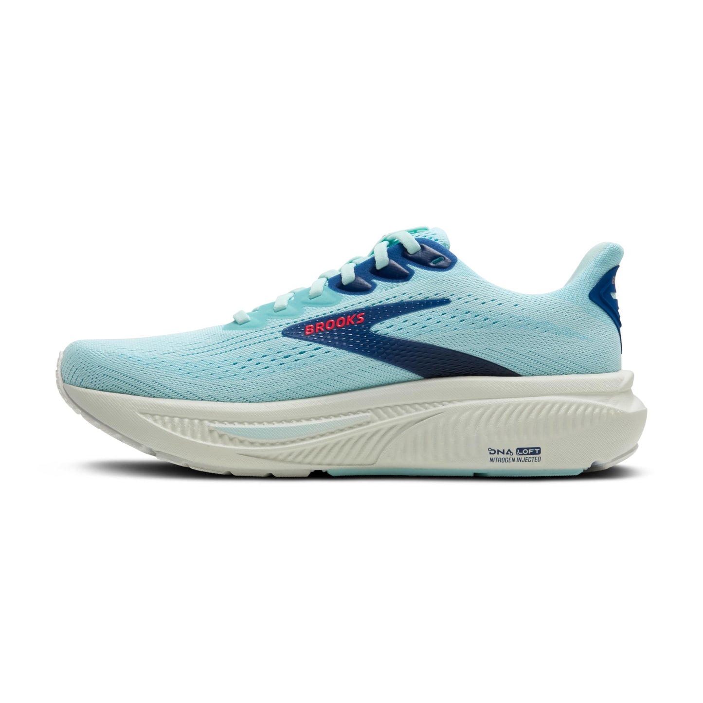 Brooks Women’s Ghost 17 Neutral Running Shoe - Clearwater/Navy Peony - 5.5 Medium