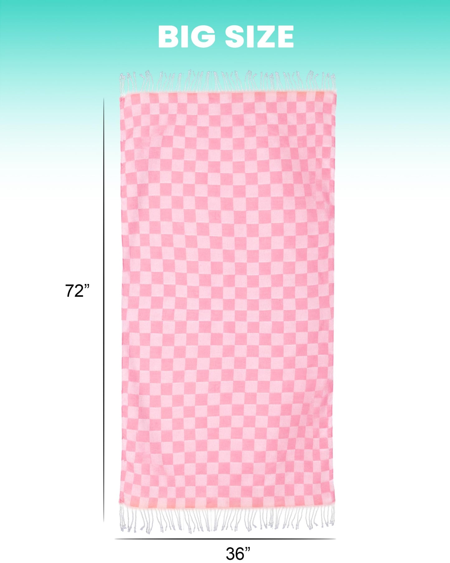 Travel Vacation Essentials Turkish Beach Towel Bath Towels Quick Dry Sand Free Oversized Bath Pool Swim Extra Large XL Blanket Adult Travel Cruise Accessories Must Haves Clearance Stuff Necessities