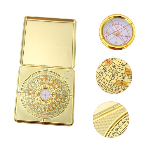 IMIKEYA Feng Shui Compass Pan - Chinese Ancient Compass for Home Planning and Feng Shui Practices - Precision Magnetic Compass for and Residential Harmony 1pc