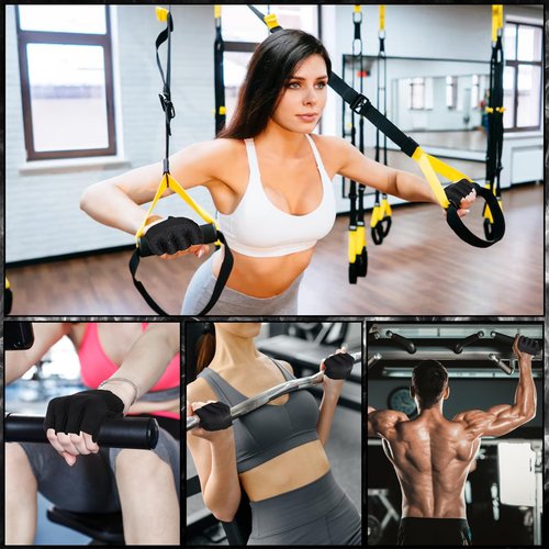 Gym Gloves Lifting Gloves For Women Guantes Para Gym Mujer Minimal Workout Short Micro Weight Lifting Grip Pads Fitness Barehand For Weightlifting(Palm Width 8.2-8.7cm, Palm Circumference 19.5-21cm)