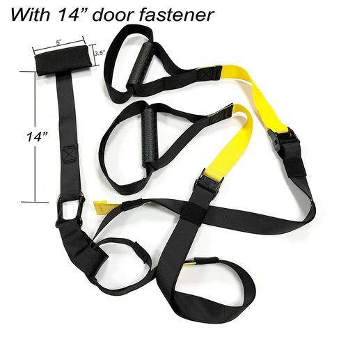 QTM fitness Strap, Home Resistance Training Kit, Workout Straps, Exercise Straps, Yoga Band, Suspension Training Straps for Home Gym, Bodyweight Resistance, Yoga Stretching Strap, Indoor & Outdoor