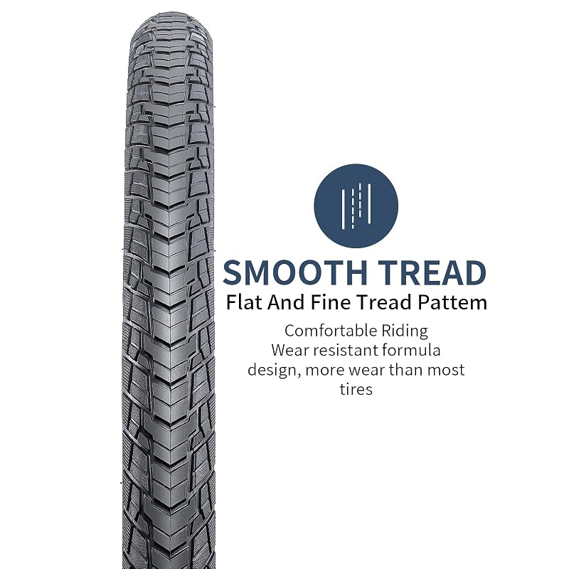 YunSCM 700x35C Bike Tires - 2Pcs 700C 37-622 Gravel Road Tire, Black01