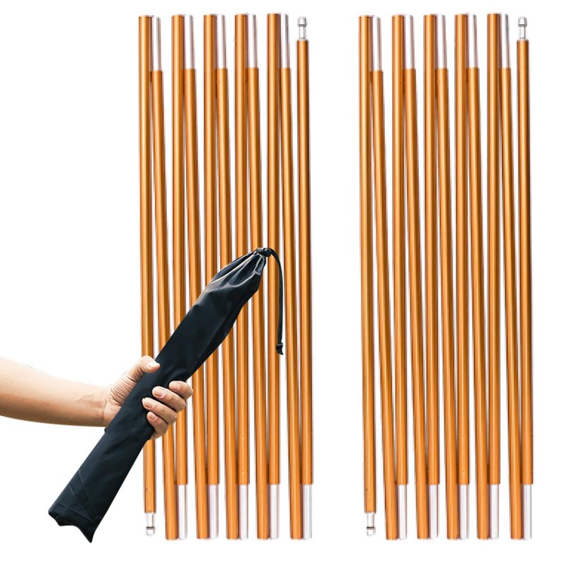TRIWONDER Tent Poles Replacement Aluminum Camping Rod Accessories Pre-Assembled Tent Pole Repair Kit, 2 Pcs (10.9ft (333cm))
