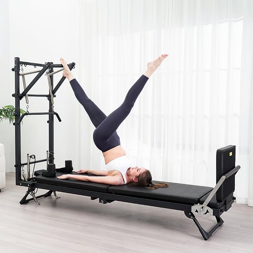 Cofiyard Pilates Reformer, 92" Reformer Pilates Machine with Tower, Adjustable Pilates Equipment for Home Workout, Includes Pilates Tower, Jumpboard