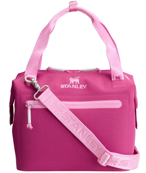 Stanley All Day Julienne Mini Soft Cooler Bag and Lunch Box 7.4 Quarts | 10 Can Cooler with Handles and Strap | Stays Cold for Hours | Insulated Travel Bag with Zipper | BPA-Free | Fuchsia