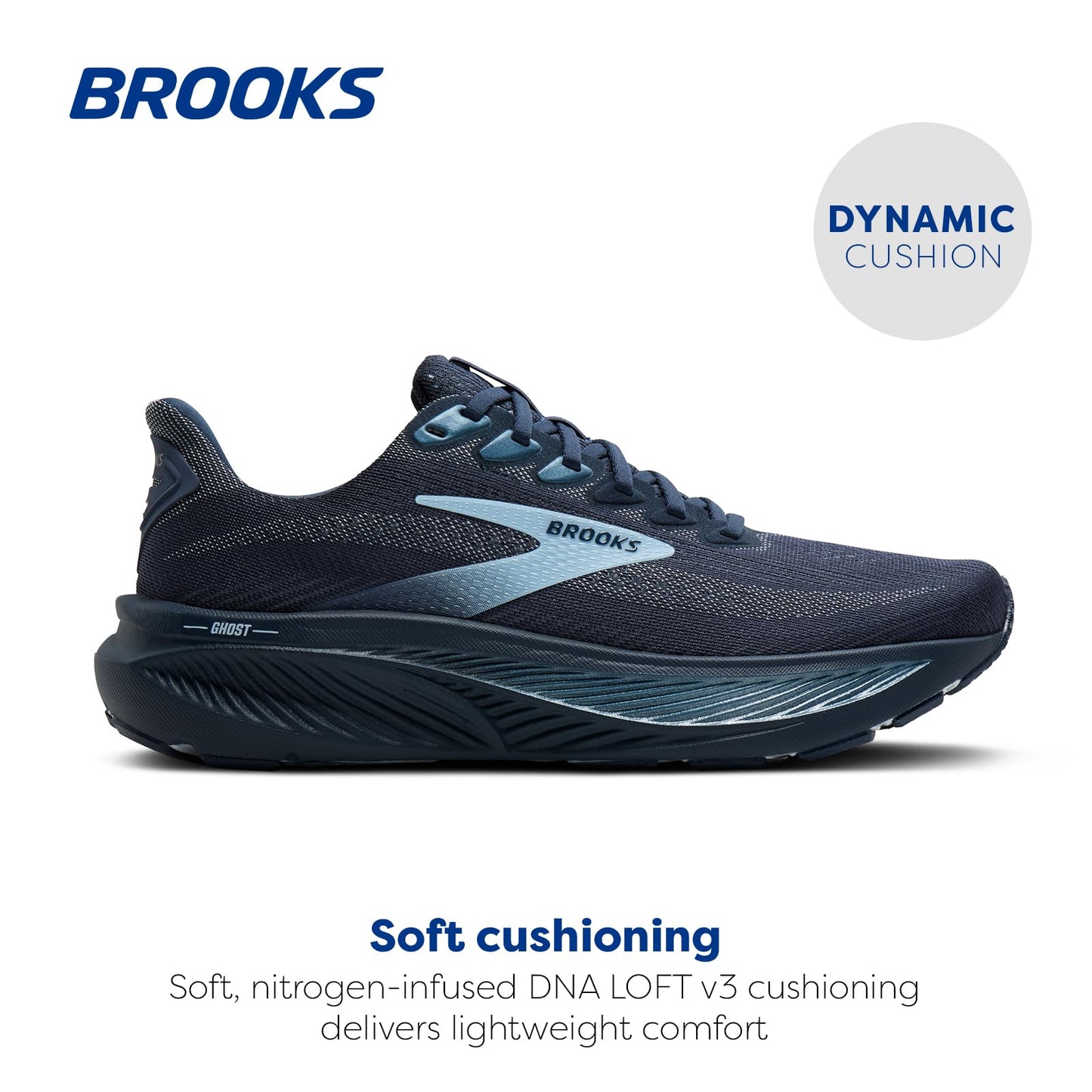 Brooks Women’s Ghost 17 Neutral Running Shoe - Spellbound/Skyway - 8.5 Medium