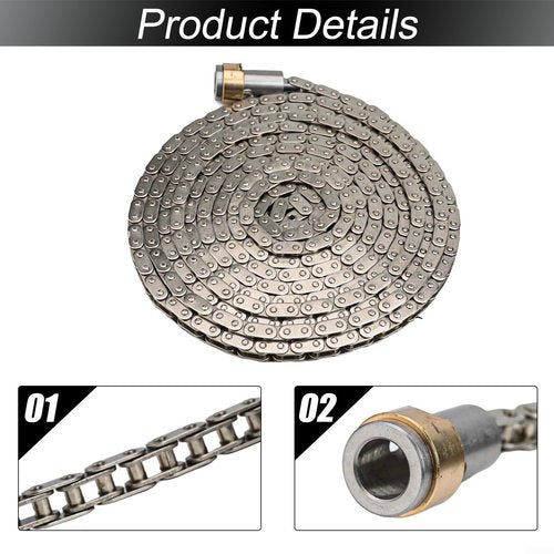 Rowing Machine Replacement Chain, Boating Machine Chain for Concept 2 Rowing Machine Replacement Chain for Model C, D & E, Connectors and Brass Swivel Installation