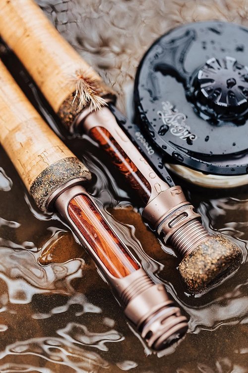 Moonshine Rod Company Fly Fishing Rod with Carrying Case and Extra Rod Tip Section Medium Action, The Drifter II, 5wt 9'