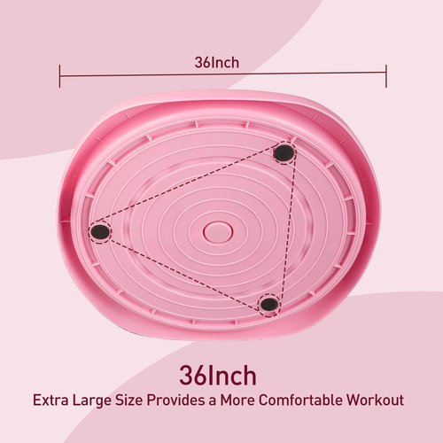 Eueiykw Twist Board for Exercise Waist Slimming Balance Rotating Disc with Massage,Home Gym Equipment for Weight Loss(Pink)