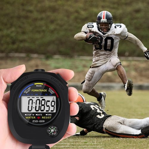 FomaTrade Waterproof Stopwatch,Digital Stopwatch Timer,Sport Stop Watch,Interval Timer with Large Display (1) (1)