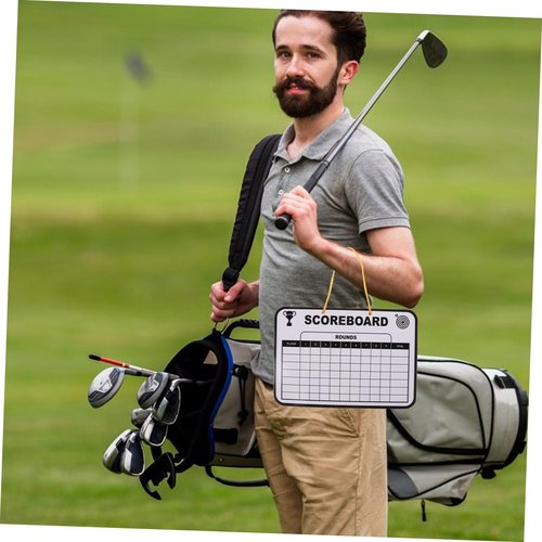 NAMOARLY Golf Writing Score Board Double-Sided Dry Erase Scoreboard for Outdoor Golf Competition