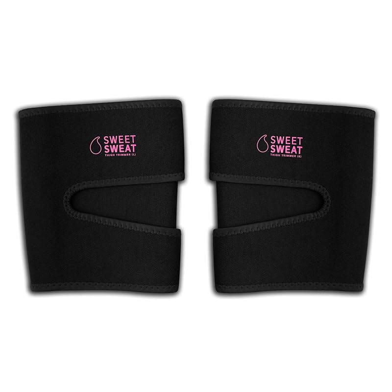 Sweet Sweat Thigh Trimmers - Includes Left & Right, Pink, Medium