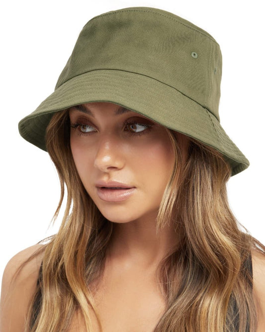 FURTALK Bucket Hats for Women Washed Cotton Packable Summer Beach Sun Hats Bucket Hat with Strings for Travel