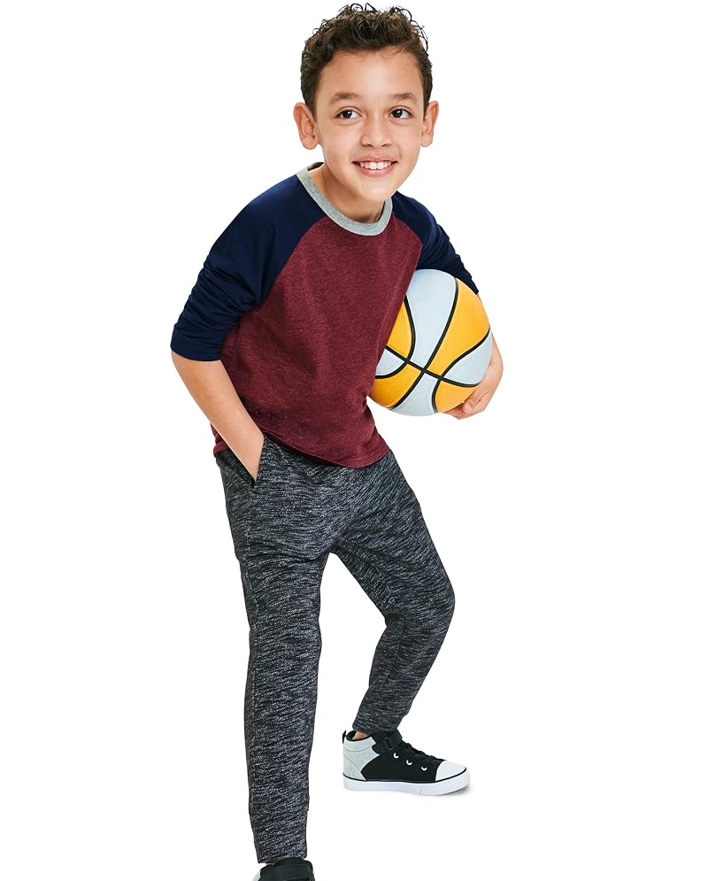 The Children's Place Boys Athletic Performance Pants - Fin Gray, Medium