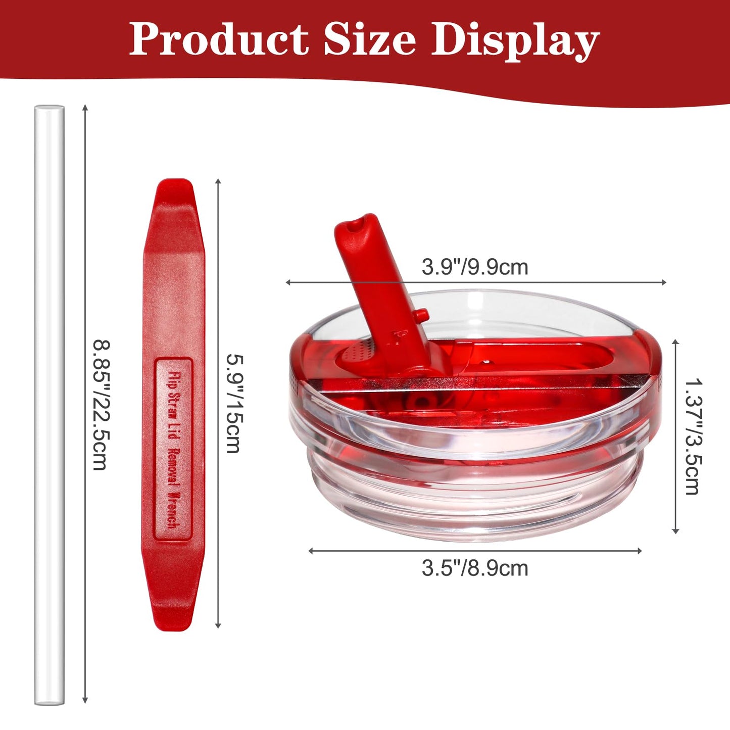 Upgraded 2 Pack 40 OZ Flip Straw Lid for Stanley Quencher ProTour,Leak Proof Lid Replacement for Stanley H2.0 Quencher,No Spill Detachable Tumbler Cup Lids,Stanley Accessories
