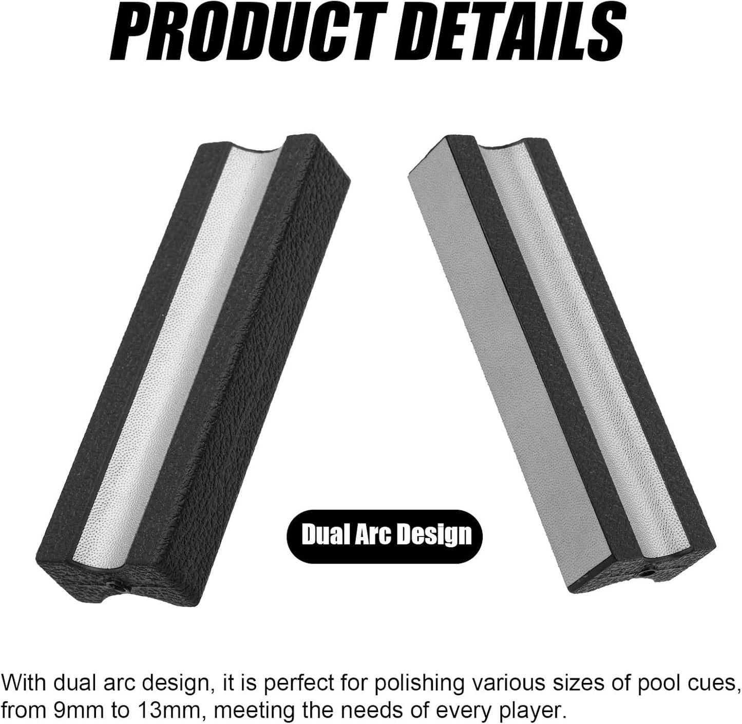 2pcs Pool Cue Tip Shaper, Pool Stick Tip Repair Tool Multifunctional Cue Tips Replacement Kit Ideal Billiards Accessories for Every Billiards Enthusiasts