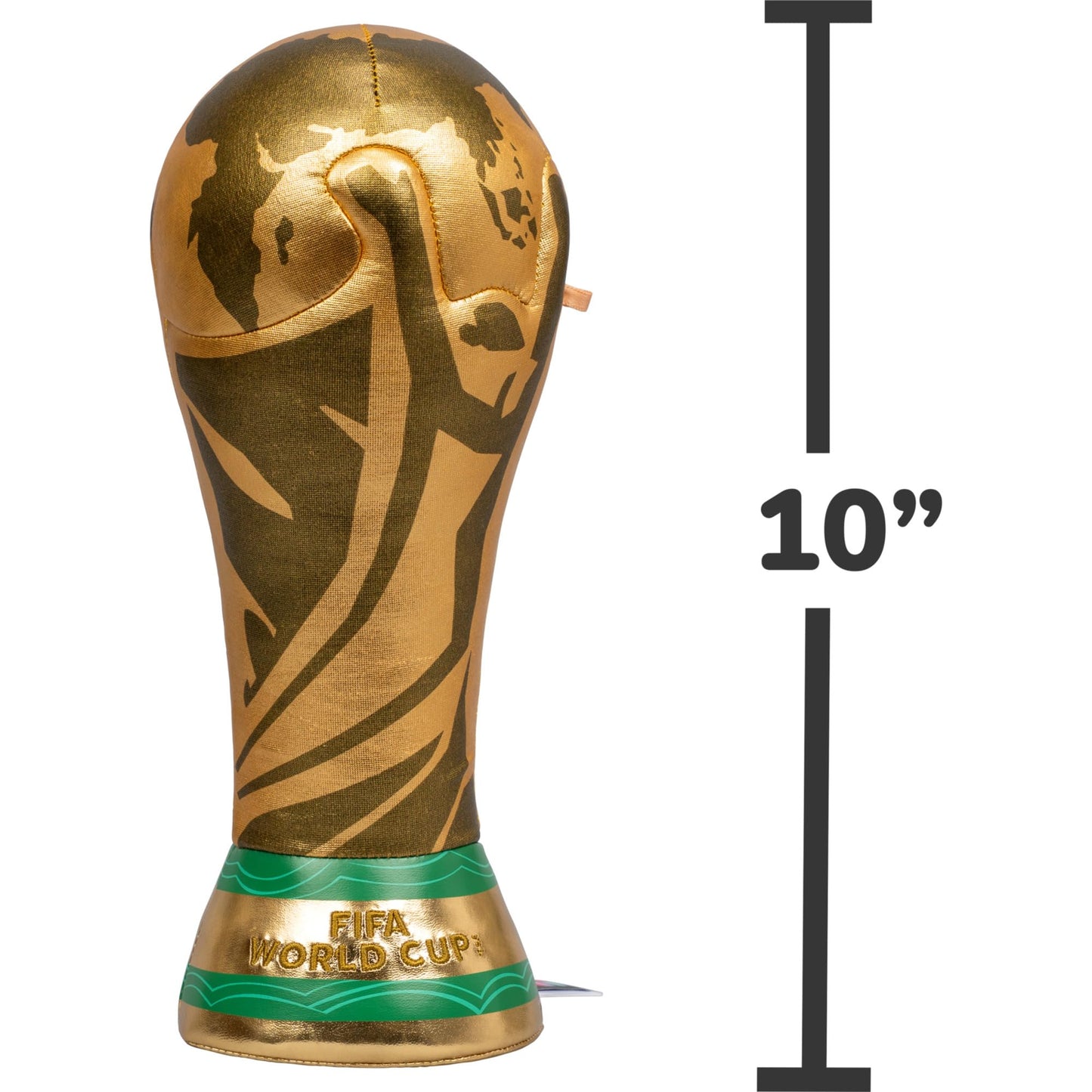 Jazwares FIFA World Cup 2026 10-Inch Plush Trophy - Official 2026 World Cup Collectible - Ages 3+
