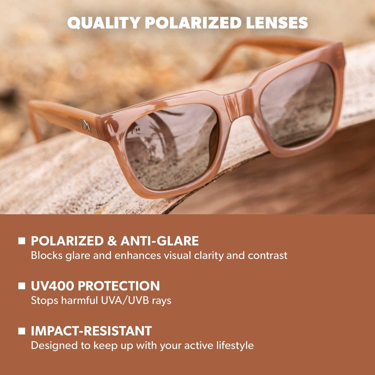 Knockaround Songbirds Polarized Sunglasses for Men & Women - UV400 Protection