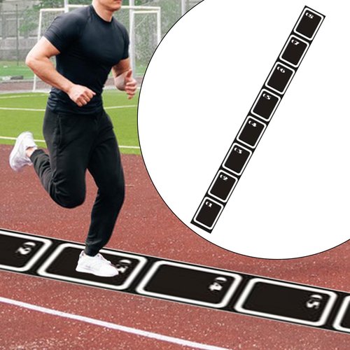Zxpjkyu Agility Ladder Mat Footwork Trainer Outdoor Sports Speed Ladder Improve Speed, 350cmx34cm