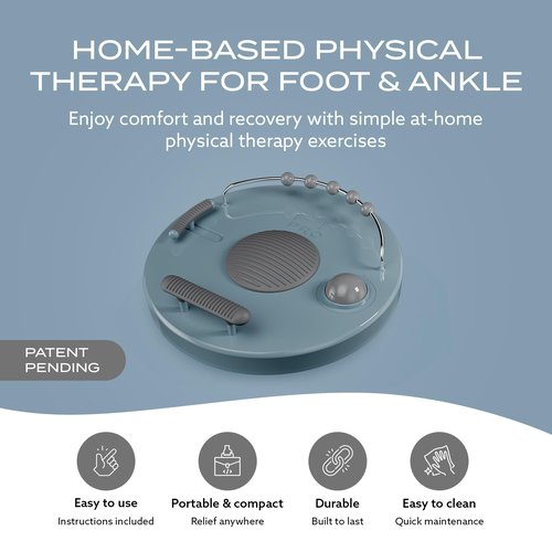 PT Pro Fit Foot Trainer, Plantar Fasciitis Relief, Deep Tissue Muscle Massage, Foot Arch and Heel Pain Treatment, Reflexology Tool