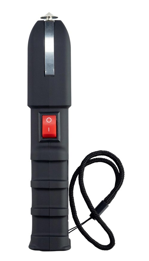 Vexor Storm S2001 Personal Safety Device - Rechargeable with LED Light - Ergonomic Grip and Wrist Strap - Safety Switch - Includes Holster and Training Guide